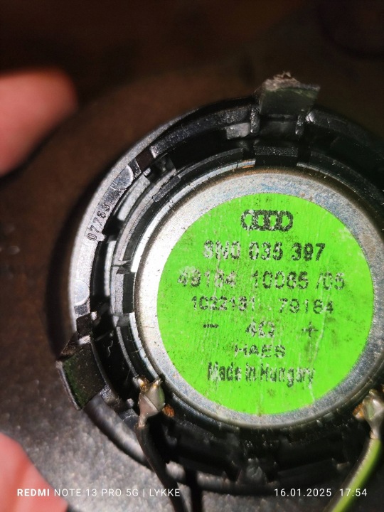 HAUT-PARLEUR HAUTE FRÉQUENCE AUDI TT 8N 4N0035397