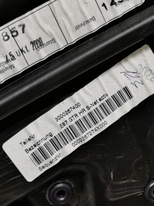 BMW E87 COLLECTEUR DROIT ARRIÈRE ARRIÈRE 6979860