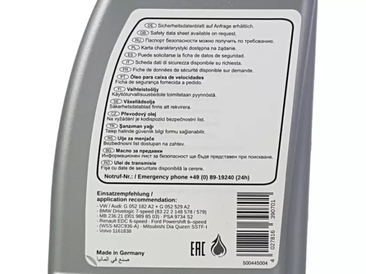 HUILE VERS AUTOMATIQUE BOÎTE DE VITESSES FEBI BILSTEIN 39070 1L
