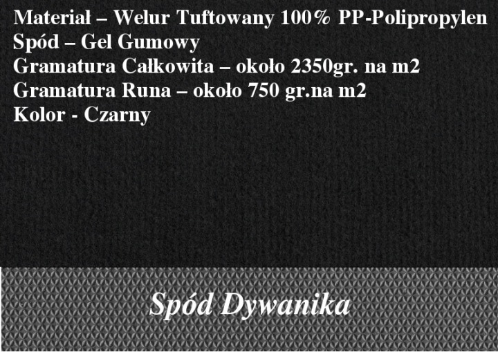 VOLVO S80 2006-2016R. TAPIS DE SOL VELOURS GOLD NOIR LAMOWKA