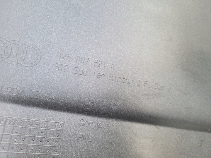 AUDI A5 B9 8W PARE-CHOCS DIFFUSEUR SPOILER ARRIÈRE ARRIÈRE COUPÉ 8W6807521A 1457
