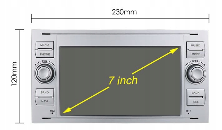 RADIO 2DIN ANDROID FORD MONDEO S-MAX FOCUS C-MAX 