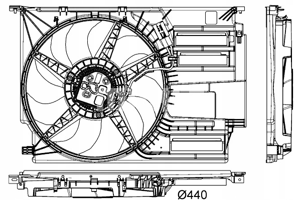 MAHLE VENTILADOR DEL RADIADOR BMW 2 F45 2 GRAN TOURER F46 X1 F48 2 PIEZAS F39 