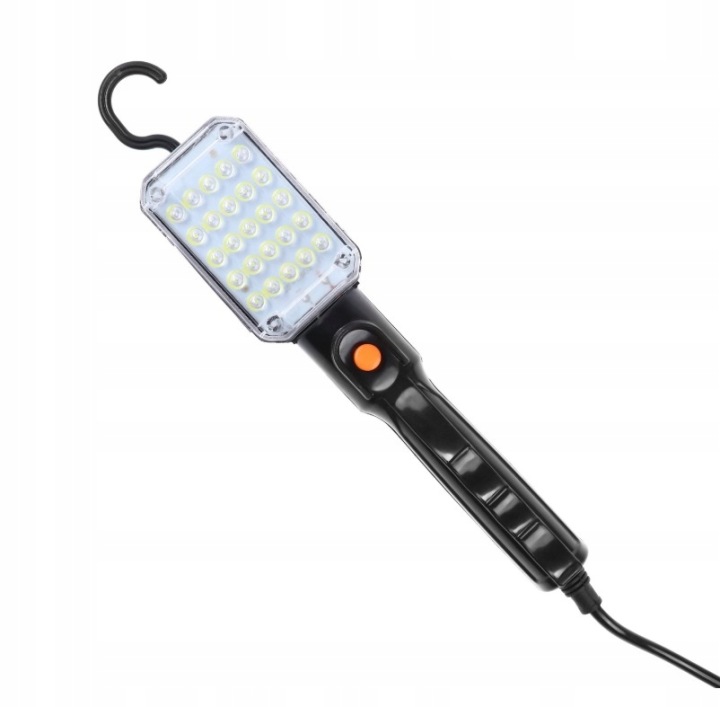 PHARE ATELIER LED 12W 900LM 230V CÂBLE 5M AIMANT CROCHET NOIRE