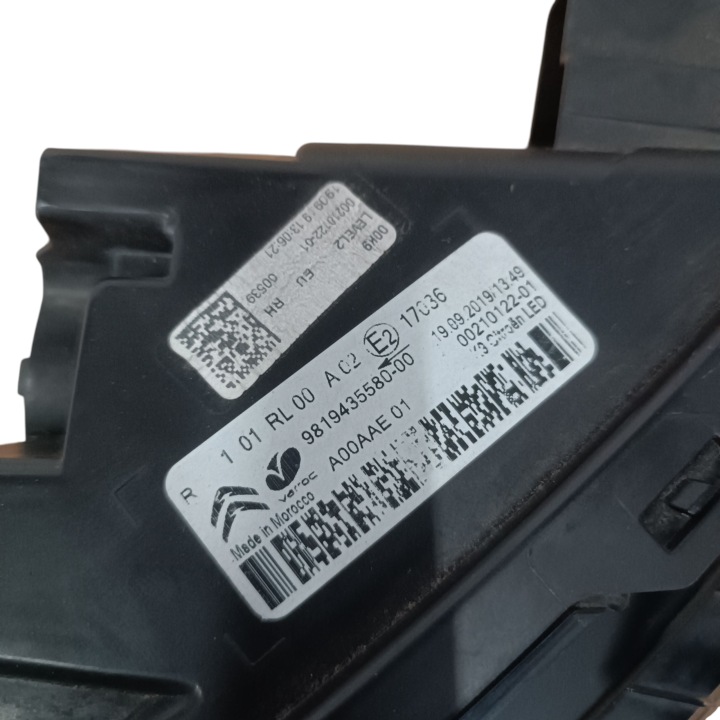 PHARES ANTIBROUILLARD LED FJD DROIT CITROEN BERLINGO IV 9819435580