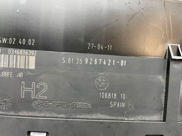 BMW X1 E84 2011 MODULE CONFORT 926742101 DIESEL 2000CM3