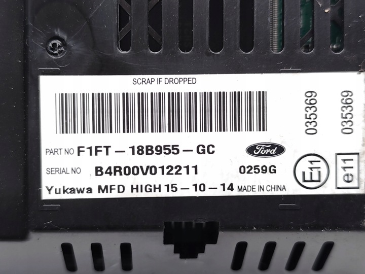 FORD FOCUS MONITEUR MONITEUR ÉCRAN 2013 BERLINE COMPACTE 4/5DR (10-17)