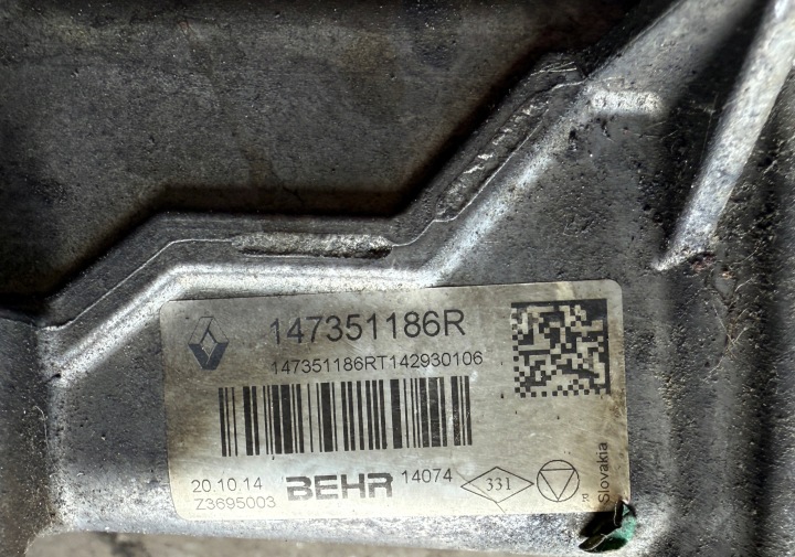 RADIATEUR GAZ D'ÉCHAPPEMENT OPEL MOVANO MASTER 147351186R 2.3