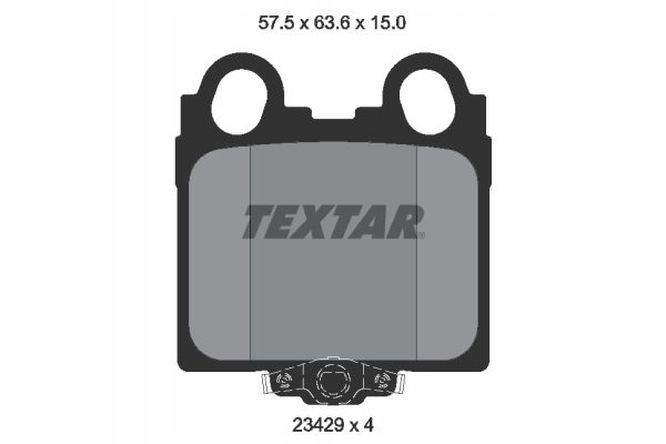 TEXTAR 2342901 PADS BRAKE 