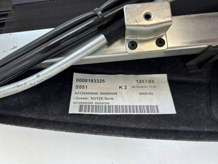 2012 MERCEDES-BENZ E W212 STORE ARRIÈRE VITRES ÉLECTRIQUE A2126900549