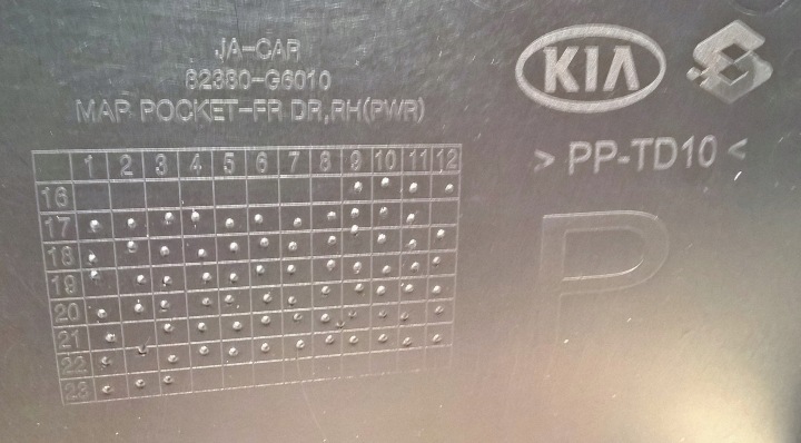 KIA PICANTO III LIFT X-LINE 20-25 COLLECTEUR PORTES DROIT AVANT OE 82308-G6190