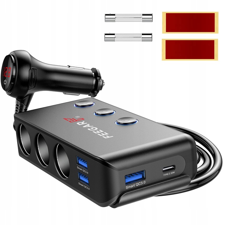 DISTRIBUIDOR ENCAJES ENCENDEDOR FEEGAR 12-24V USB 