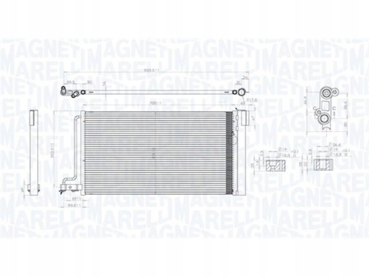 MAGNETI MARELLI 350203796000 DÉSHYDRATEUR