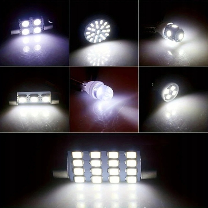 70SZT.ZAROWKA LED 6500K 12V T10 SMD UNIVERSEL