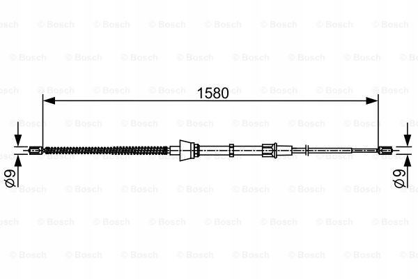 BOSCH CÂBLE FREIN RECZ. VW T. FOX/POLO 01-12 LE/PR