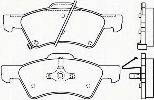 ZAPATAS PARTE DELANTERA CHRYSLER VOYAGER, DODGE CARAVAN 2000- 