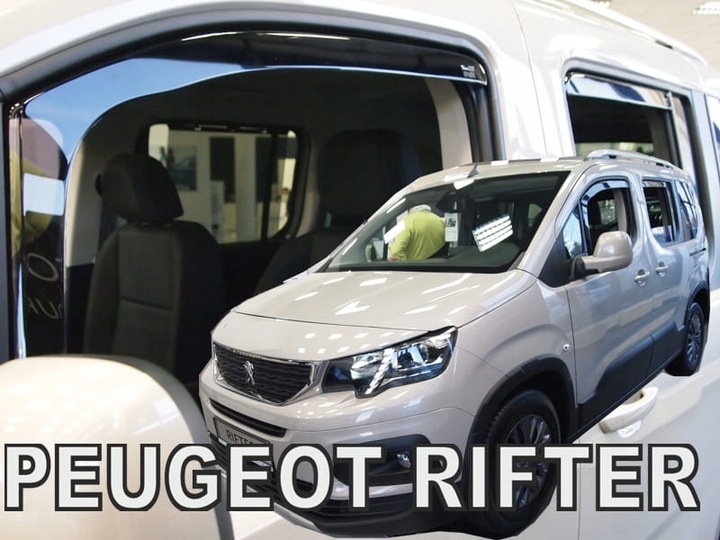 DEFLECTORES HEKO PEUGEOT RIFTER LOV DE 2018 4 PIEZAS 