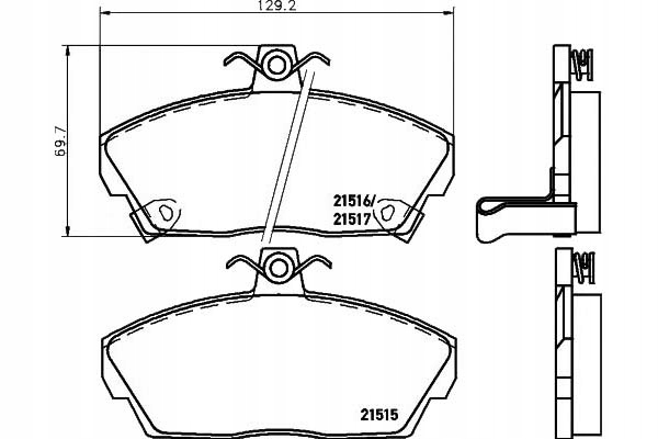 PADS HAM. HONDA P. CIVIC 94- - 01- - ROVER 200- 400- 25- 45 