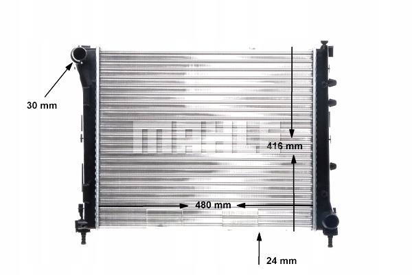 RADIATEUR MOTEUR EAU FIAT 500 500 C 0.9 1.3D 1.4 10 #PETROLHEAD PRO+ KIT5