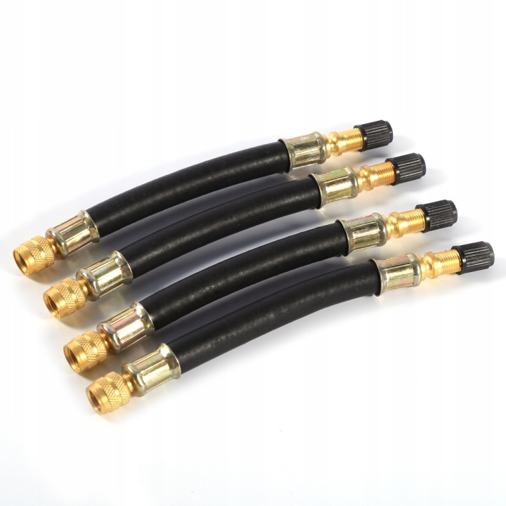 4X PRZEDLUZKA VERS POUR POMPE ROUES PNEUS SOUPAPES WENTYLI CAOUTCHOUC ADAPTATEUR 140MM