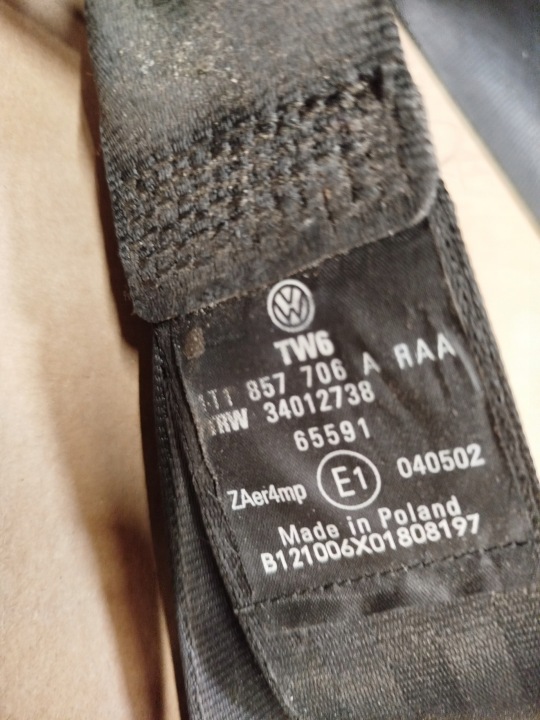 CEINTURE DE SÉCURITÉ DROIT AVANT VW TOURAN 1T1857706A