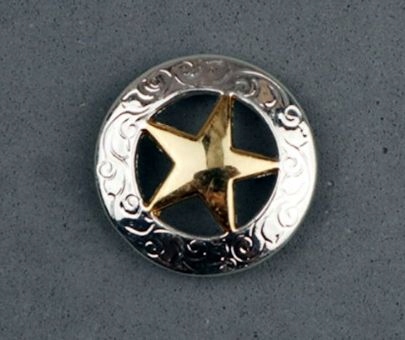 ESTRELLA SZERYFA DISEÑO CONCHO WESTERN 30MM 