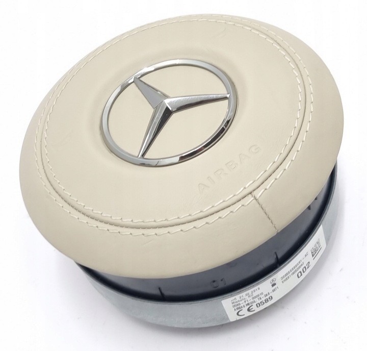 COUSSIN AIRBAG CONDUCTEUR CUIR BEIGE MERCEDES S-KLASA W222 A0008608600