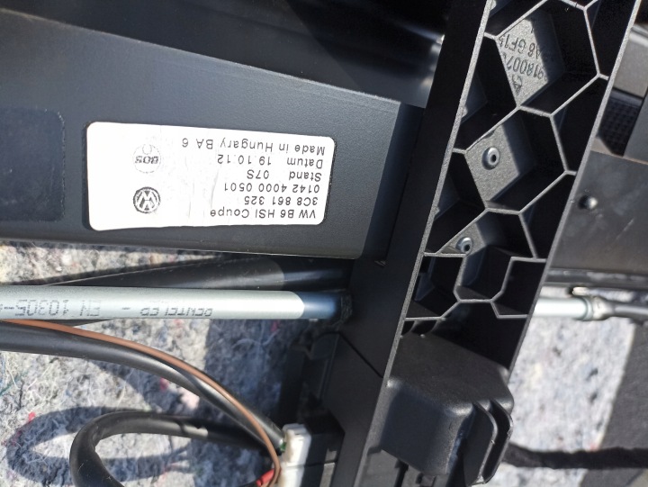 STORE VITRES ARRIÈRE ÉTAGÈRE VW CC LIFT ENSEMBLE