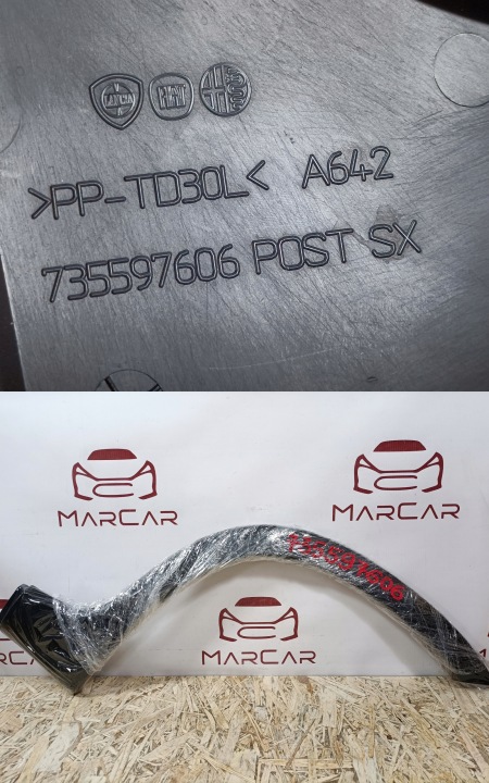 FIAT PANDA III MOULURE GARDE-BOUE GAUCHE ARRIÈRE 735597606