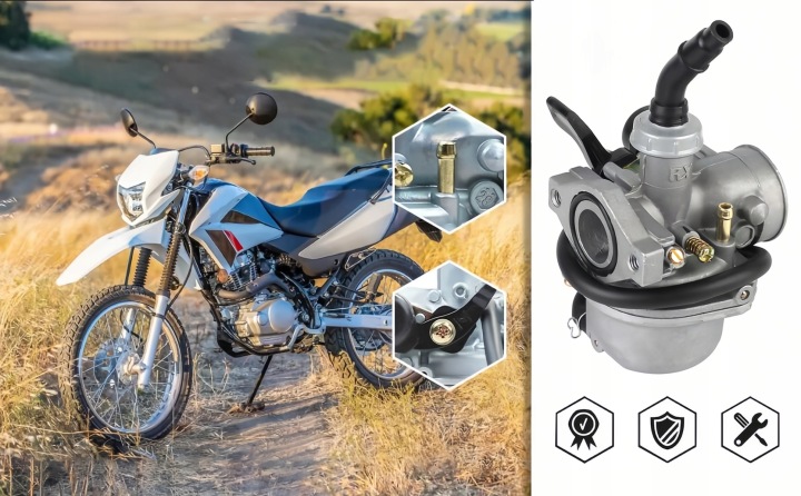 ACCESSOIRES VERS MOTOCYCLETTES TERENOWYCH/ATV/ATV 50CC CARBURATEUR PZ19 FILTRE AIR