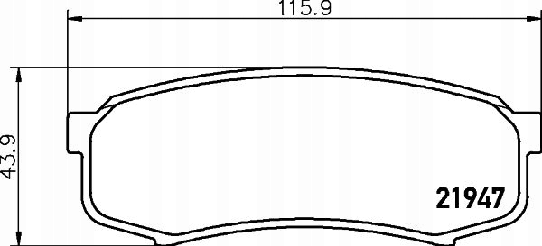 ZAPATAS DE FRENADO PARTE TRASERA 8DB 355 016-831 HELLA PAGID 