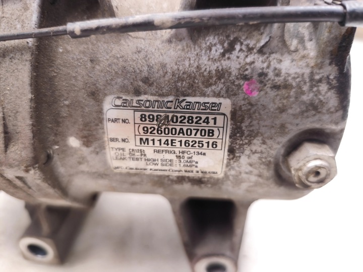 ISUZU D-MAX COMPRESSEUR DE CLIMATISATION CLIMATISATION A/C 2.5 CRDI 4X4 DIESEL 2014