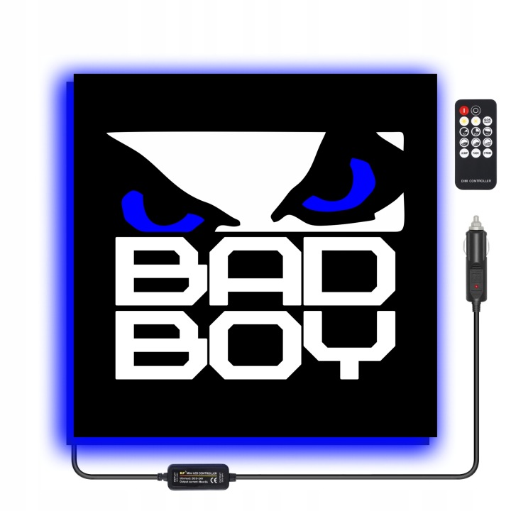 TABLEAU LED TIR BAD BOY 50X50CM RÉTROÉCLAIRÉE SUR PALIER 28