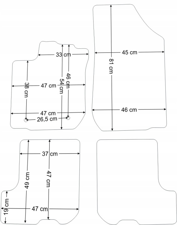 GRANATOWE TAPIS DE SOL PLATINUM LAM DACIA SANDERO STEPWAY 2012-2021R.