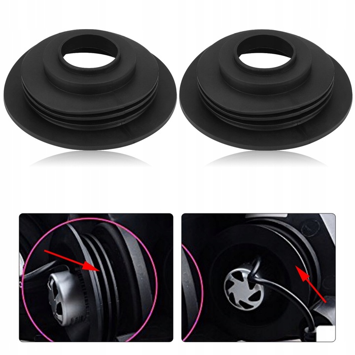 2PCS FAROS RUBBER COVER CAP UNIVERSAL 