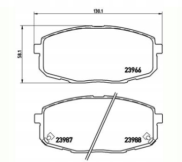 P 30 034 ZAPATAS HAM. PARTE DELANTERA KIA CEED 06-, HYUNDAI I30 2007- 