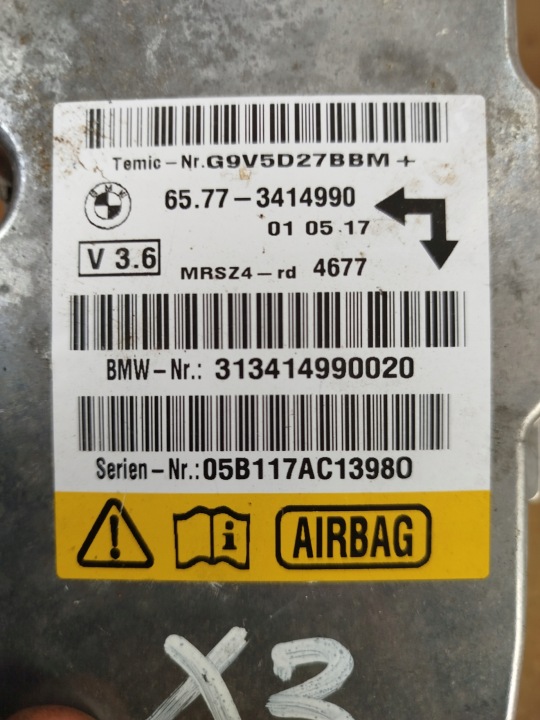 ORDINATEUR CONTRÔLEUR MODULE RÉDUCTEUR BMW X3