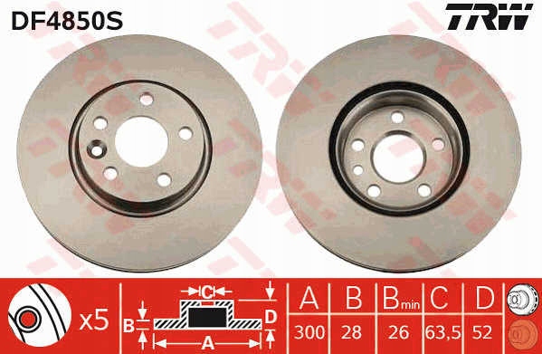 DISCOS ZAPATAS PARTE DELANTERA TRW FORD MONDEO IV BERLINA 