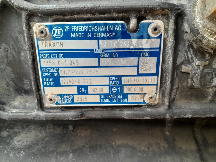 BOÎTE DE VITESSES TRAXON MAN TGX TGS EURO 6 TG3 2021R NEUF MODÈLE 12.92-0.772