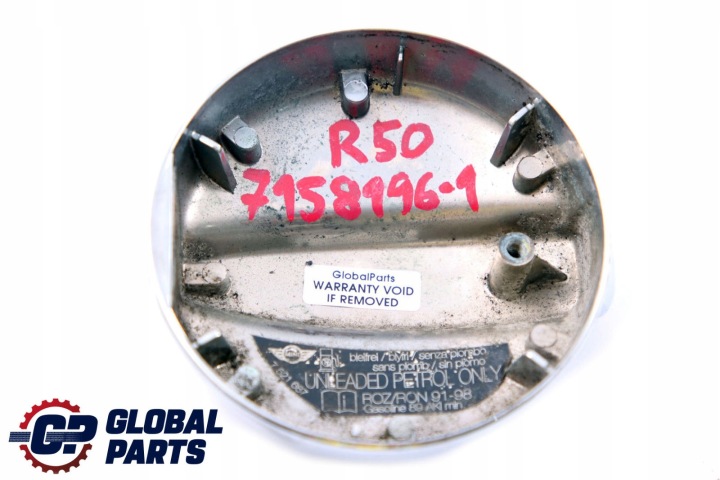 MINI R50 BOUCHON GOULOTTE DE REMPLISSAGE CARBURANTS CHROMÉ 7158196
