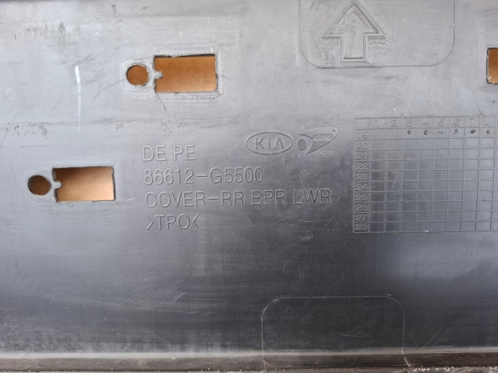 DOUBLURE PARE-CHOCS ARRIÈRE KIA NIRO I LIFT 18+ 86612-G5500