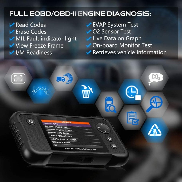 NARZEDZIE DIAGNOSTIC FX2000 OBD2 QMMB U675