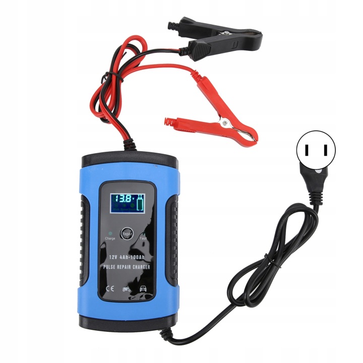 CHARGEUR MOTOCYCLETTE 12V/6A MONITEUR NUMÉRIQUE INTELIGENTNE DF