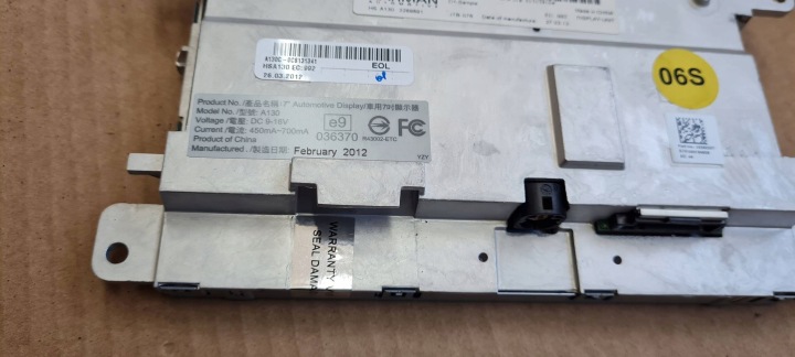 AUDI A4 B8 A5 Q5 MONITEUR ÉCRAN MMI 3G+ 8R0919604A