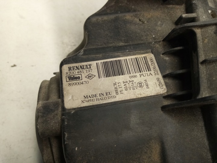 PHARE DROITE AVANT DROIT AVANT RENAULT LAGUNA II RESTYLAGE 8200481197 EUROPE