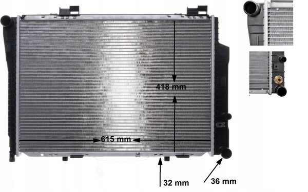 RADIATEUR SYSTÈME REFROIDISSEMENT MOTEUR MAHLE CR 270 000S