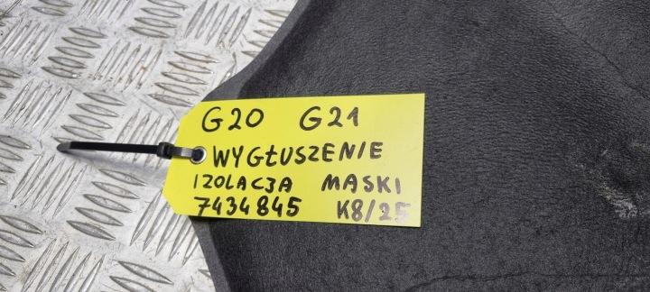 BMW G20 G21 INSONORISATION ISOLATION CAPOTS AVANT AVANT 7434845