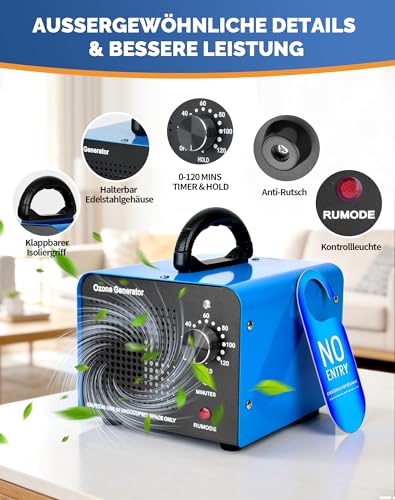 GÉNÉRATEUR OZONU 60000 MG/H OZONATOR OCZYSZCZACZ AIR NEUTRALIZATOR ZAP