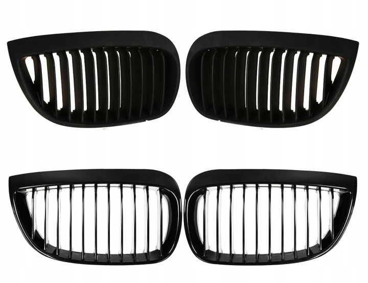 GRILLE DE RADIATEUR GRILLE GRILLES BMW 1 E81 E87 2004-2011 NOIR MATT NOIR POUSSOIR