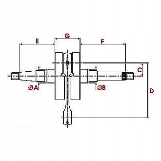 EJE DE CIGÜEÑAL POWER FORCE HONDA DIO AF34 